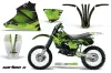 Kawasaki KX125 Dirt Bike Graphic Kit - 1983-1985 Carbon X Green