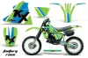 Kawasaki KX125 Dirt Bike Graphic Kit - 1983-1985 Factory Race Green