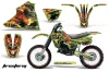 Kawasaki KX125 Dirt Bike Graphic Kit - 1983-1985 Firestorm Green