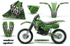 Kawasaki KX125 Dirt Bike Graphic Kit - 1983-1985 Widow Maker Green
