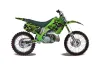 Kawasaki KX125 Dirt Bike Graphic Kit - 1990-1991 Camoplate Green