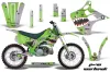Kawasaki KX125 Dirt Bike Graphic Kit - 1990-1991 P40 Warhawk Green