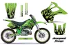 Kawasaki KX125 Dirt Bike Graphic Kit - 1992-1993 Diamond Flame Green