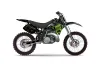 Kawasaki KX125 Dirt Bike Graphic Kit - 1992-1993 Silver Star - Reloaded Green