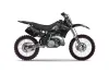 Kawasaki KX125 Dirt Bike Graphic Kit - 1992-1993 Skulls and Hammers Black