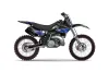 Kawasaki KX125 Dirt Bike Graphic Kit - 1992-1993 Tribal Flame Blue