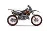 Kawasaki KX125 Dirt Bike Graphic Kit - 1994-1998 Firestorm Black