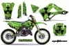Kawasaki KX125 Dirt Bike Graphic Kit - 1999-2002 Meltdown Green