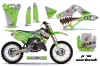 Kawasaki KX125 Dirt Bike Graphic Kit - 1999-2002 P40 Warhawk Green