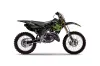 Kawasaki KX125 Dirt Bike Graphic Kit - 1999-2002 Silver Star - Reloaded Green