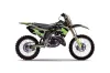 Kawasaki KX125 Dirt Bike Graphic Kit - 1999-2002 Tribal Flames Green