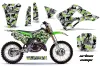 Kawasaki KX125 Dirt Bike Graphic Kit - 1999-2002 Urban Camo Green