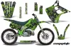Kawasaki KX250 Dirt Bike Graphic Kit - 1990-1991 Camoplate Green