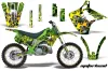Kawasaki KX250 Dirt Bike Graphic Kit - 1990-1991 Motorhead Green