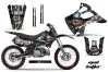 Kawasaki KX250 Dirt Bike Graphic Kit - 1992-1993 Mad Hatter Black