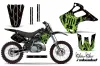 Kawasaki KX250 Dirt Bike Graphic Kit - 1992-1993 Silver Star - Reloaded Green