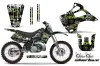 Kawasaki KX250 Dirt Bike Graphic Kit - 1992-1993 Silver Star - Silverhaze Green