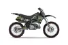 Kawasaki KX250 Dirt Bike Graphic Kit - 1992-1993 Silver Star - Silverhaze Green