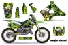 Kawasaki KX250 Dirt Bike Graphic Kit - 1994-1998 Motorhead Green