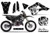 Kawasaki KX250 Dirt Bike Graphic Kit - 1999-2002 Silver Star - Reloaded White
