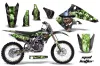 Kawasaki KX250F Dirt Bike Graphic Kit - 2004-2005 Mad Hatter Black