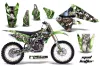 Kawasaki KX250F Dirt Bike Graphic Kit - 2004-2005 Mad Hatter Green