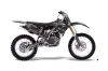 Kawasaki KX250F Dirt Bike Graphic Kit - 2004-2005 Skulls and Hammers Silver