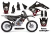 Kawasaki KX250F Dirt Bike Graphic Kit - 2006-2008 Bone Collector Black