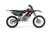 Kawasaki KX250F Dirt Bike Graphic Kit - 2006-2008 Bone Collector Black