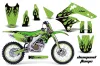 Kawasaki KX250F Dirt Bike Graphic Kit - 2006-2008 Diamond Flame Green