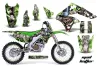 Kawasaki KX250F Dirt Bike Graphic Kit - 2006-2008 Mad Hatter Green