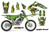 Kawasaki KX250F Dirt Bike Graphic Kit - 2006-2008 Motorhead Green