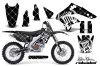 Kawasaki KX250F Dirt Bike Graphic Kit - 2006-2008 Silver Star - Reloaded White