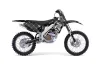 Kawasaki KX250F Dirt Bike Graphic Kit - 2006-2008 Silver Star - Reloaded White