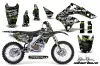 Kawasaki KX250F Dirt Bike Graphic Kit - 2006-2008 Silver Star - Silverhaze Green