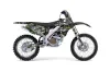 Kawasaki KX250F Dirt Bike Graphic Kit - 2006-2008 Silver Star - Silverhaze Green