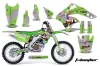 Kawasaki KX250F Dirt Bike Graphic Kit - 2006-2008 T Bomber Green