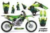 Kawasaki KX250F Dirt Bike Graphic Kit - 2006-2008 Zombie Trooper Green