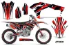 Kawasaki KX250F Dirt Bike Graphic Kit - 2017-2018 Attack Red
