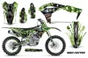 Kawasaki KX250F Dirt Bike Graphic Kit - 2017-2018 Mad Hatter Green