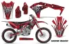 Kawasaki KX250F Dirt Bike Graphic Kit - 2017-2018 Widow Maker Red