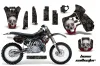 Kawasaki KX500 Dirt Bike Graphic Kit - 1988-2004 Bone Collector Black