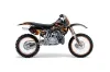 Kawasaki KX500 Dirt Bike Graphic Kit - 1988-2004 Firestorm Black
