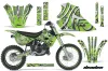 Kawasaki KX80 Dirt Bike Graphic Kit - 1995-1997 Deaden Green