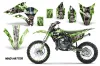 Kawasaki KX85 Dirt Bike Graphic Kit - 2014-2021 Mad Hatter Green