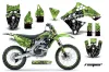 Kawasaki KXF250 Dirt Bike Graphic Kit - 2009-2012 Reaper Green