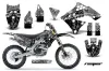 Kawasaki KXF250 Dirt Bike Graphic Kit - 2009-2012 Reaper Silver
