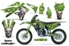 Kawasaki KXF250 Dirt Bike Graphic Kit - 2013-2016 Bone Collector Green