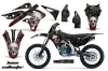 Kawasaki KXF250 Dirt Bike Graphic Kit - 2013-2016 Bone Collector Red