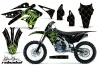 Kawasaki KXF250 Dirt Bike Graphic Kit - 2013-2016 Siver Star - Reloaded Green